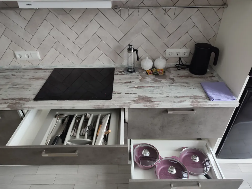 Дизайнерская 1-комнатная квартира с видом на город и парк