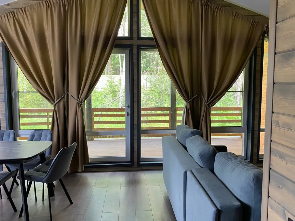 Коттедж Эко-Дом с Панорамными окнами на лес и террасой — Можайск