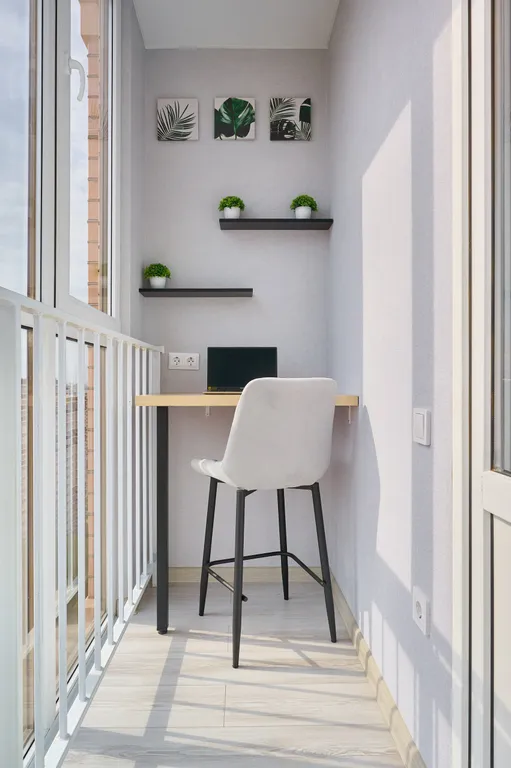 Студия для двух гостей с балконом