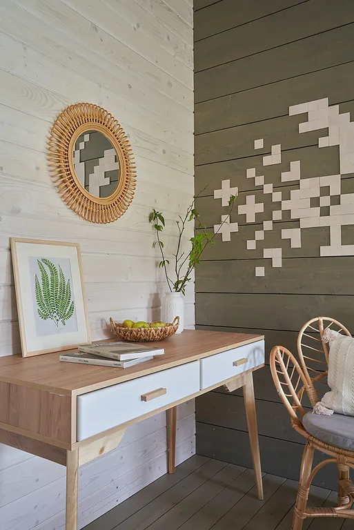 Коттедж Дом с панорамными окнами и печью для семейного отдыха, отдыха с детьми — Семеновское