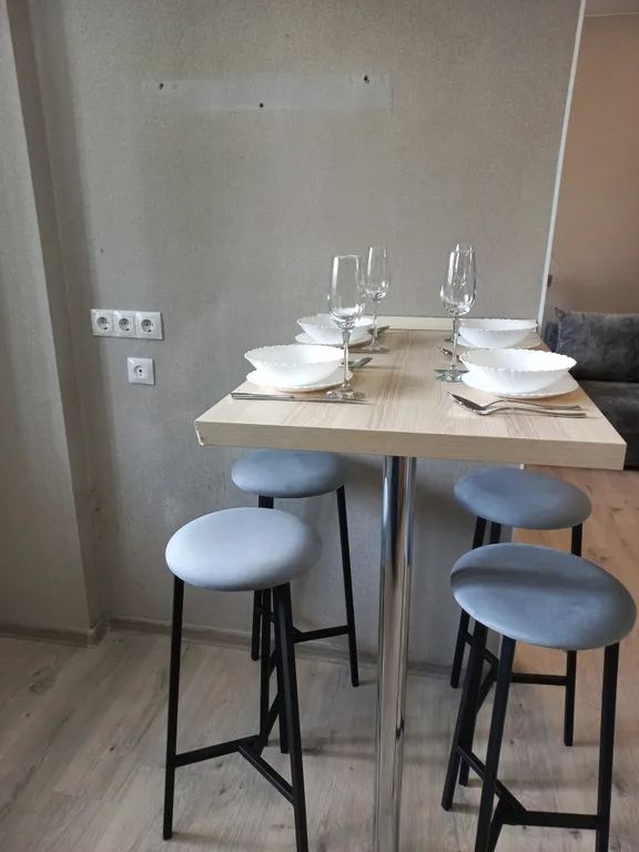 Большая, солнечная студия с перегородкой