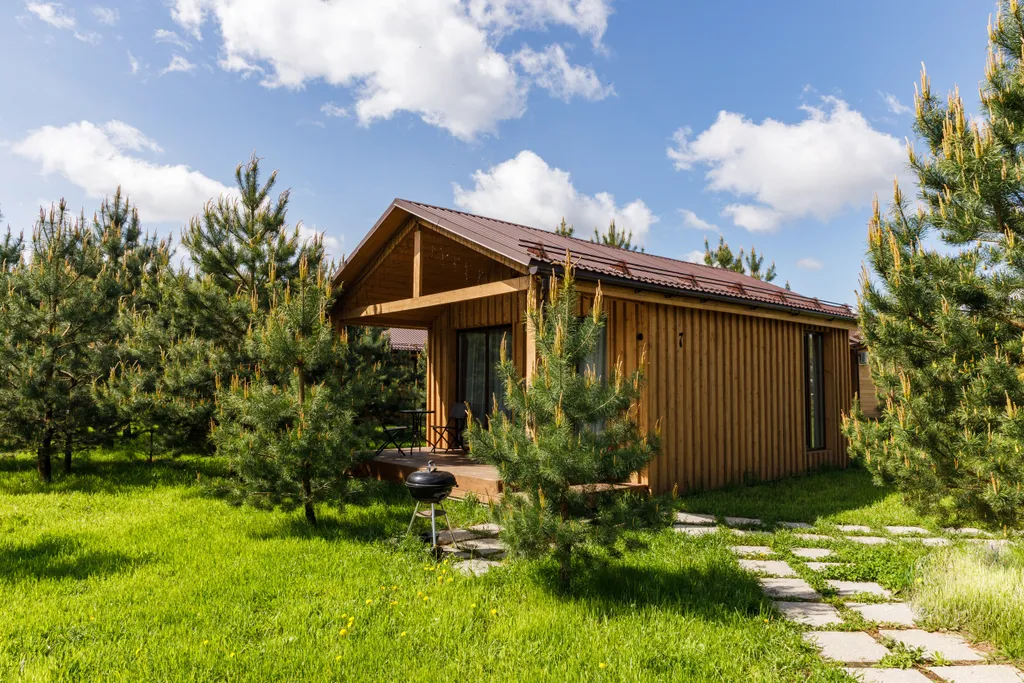 Коттедж 44м в лесу у пруда