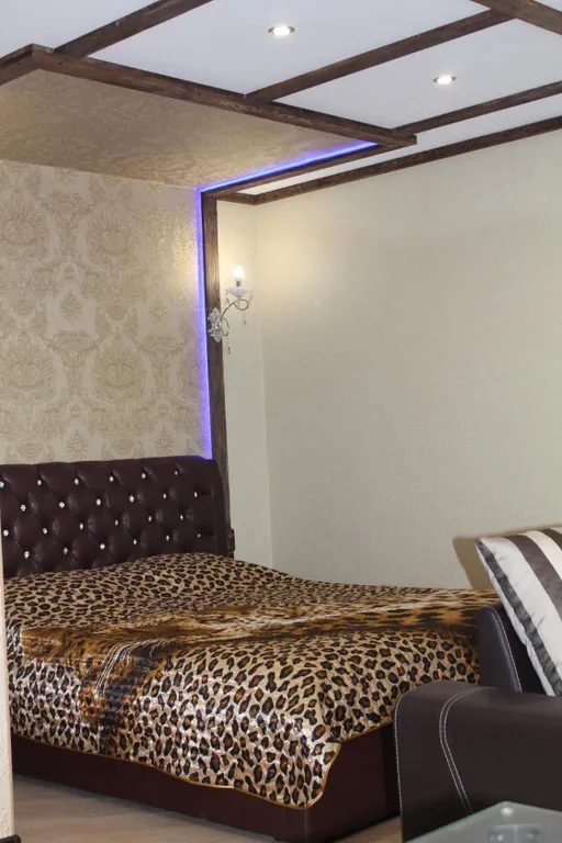 Просторная студия с видом на город и горы