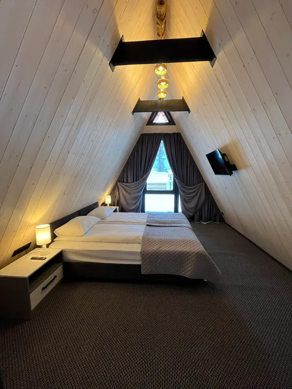 А-фрейм в лесу 100 кв м