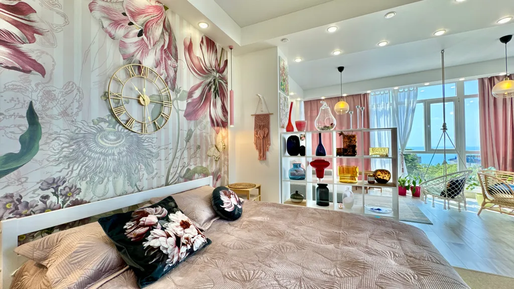 Квартира с дизайнерским ремонтом и видом на море Восход Ялта