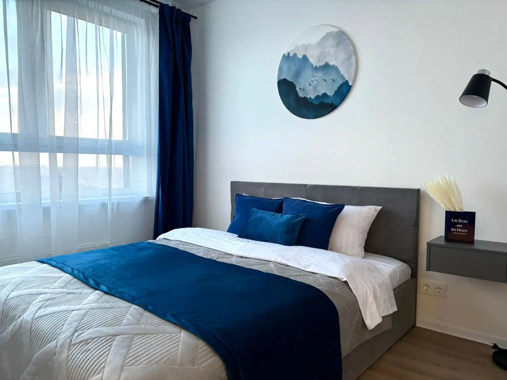 Квартира Квартира Современная евродвушка с шикарным видом рядом аквапарк, река Волга — Ярославль