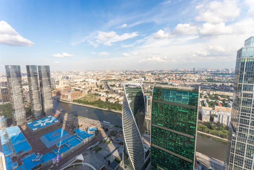 Апартамент на 73 этаже Москвы-сити с хамамом и настольными играми