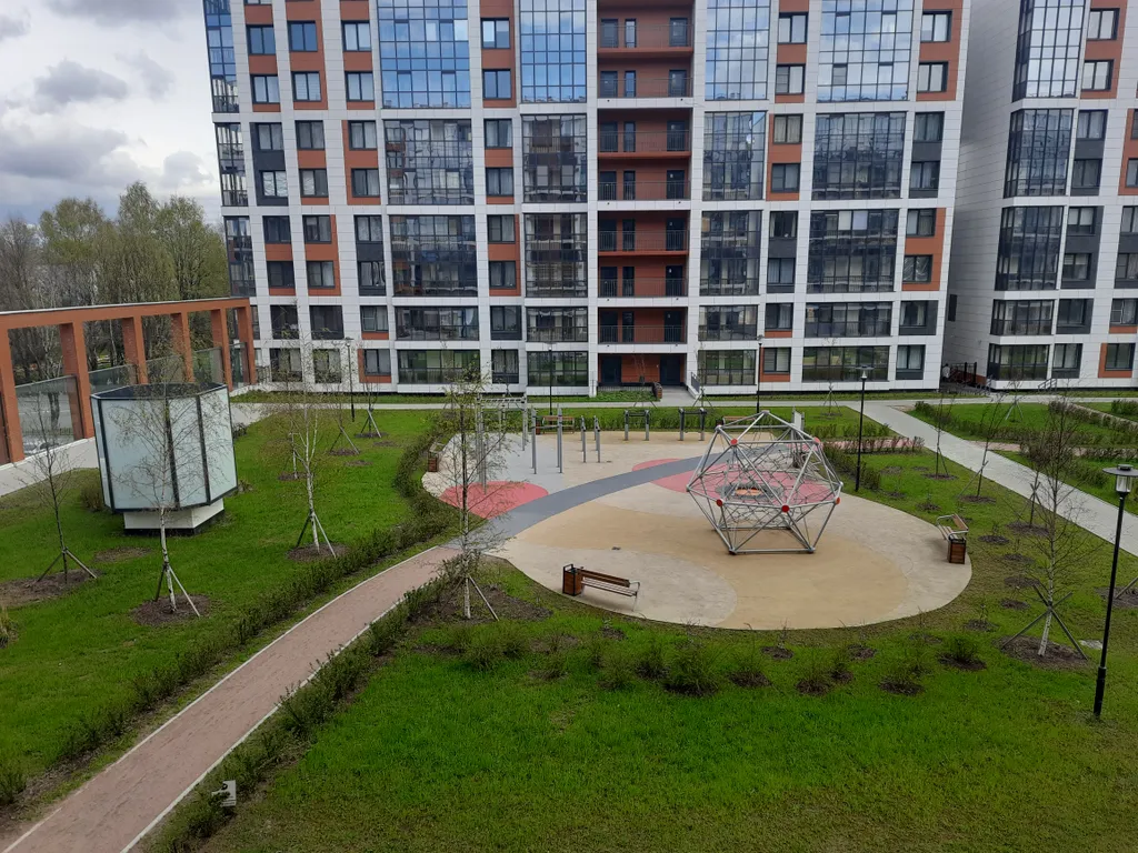 Квартира Квартира Светлая студия в новом доме недалеко от центра города — Санкт-Петербург