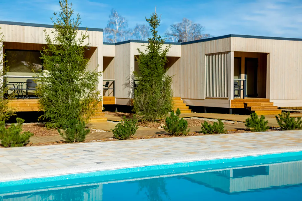 Небольшой домик с видом на Гуамское ущелье