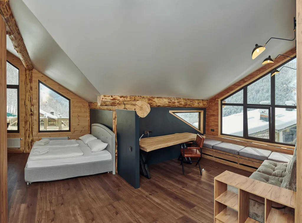 Коттедж Шале с бассейном и джакузи — Красная Поляна