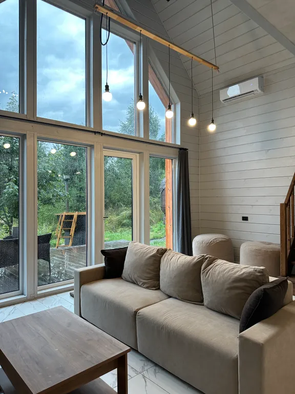 Коттедж Новый дом, барнхаус с баней и чаном на природе — Шумилово