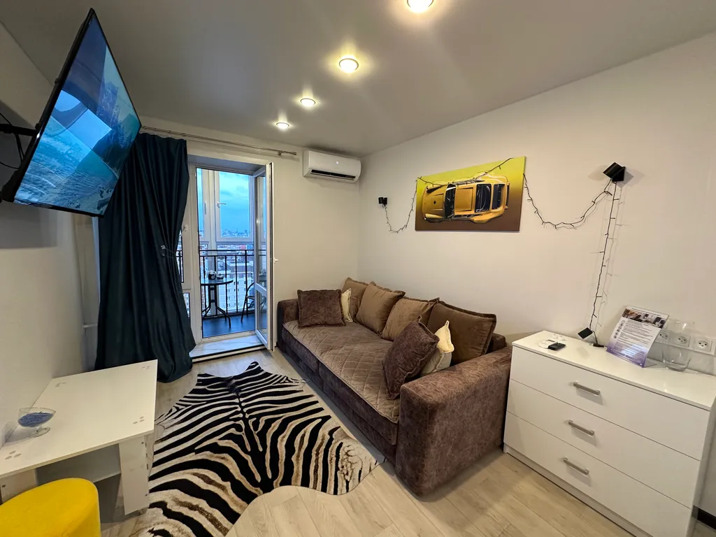 Стильная видовая студия на 24 этаже в ЖК Елецком