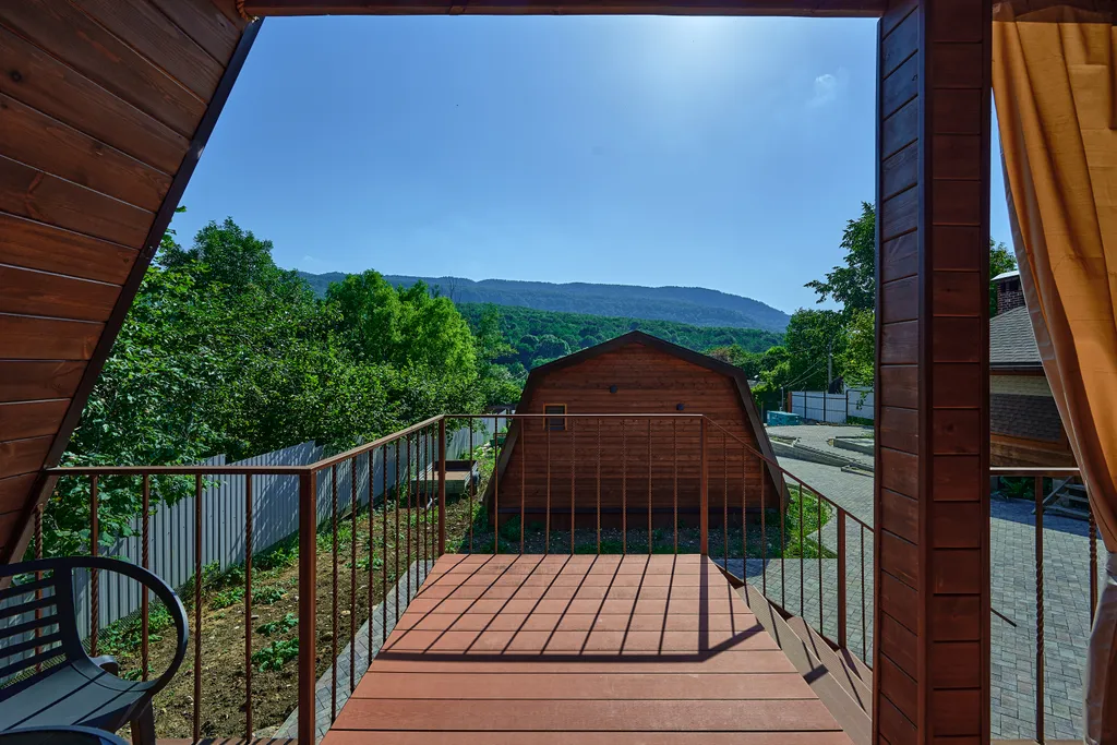 Коттедж Коттедж Шале с 1 спальней, кухня-гостиная с диваном и ванной комнатой — Мезмай