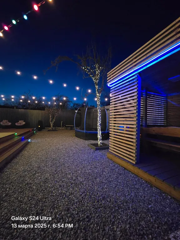 Дом А-фрейм из дерева с баней и джакузи