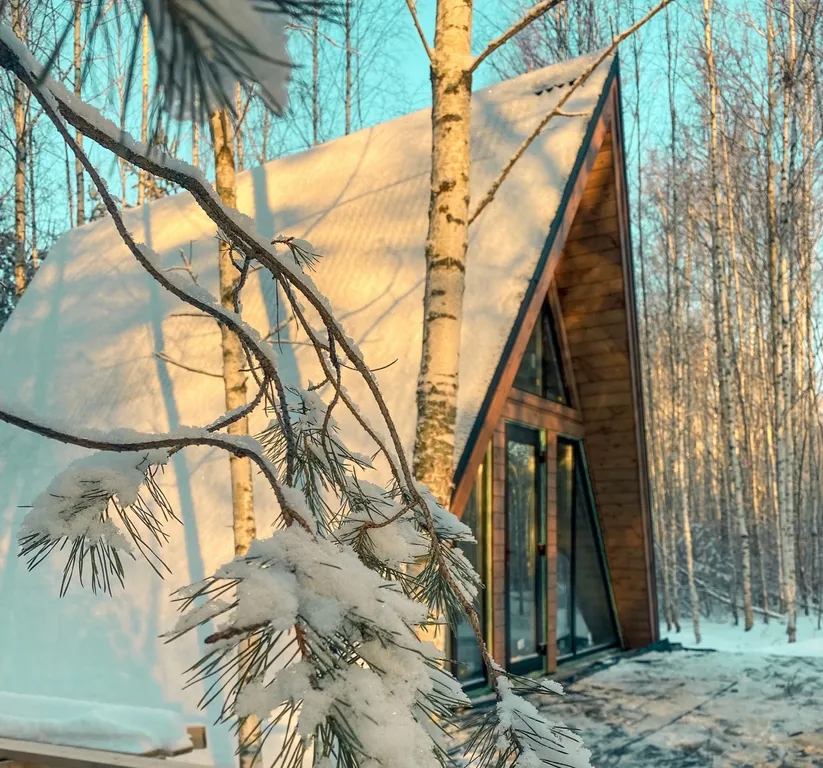 Коттедж Домик в лесу вблизи от города в стиле A-frame — аренда посуточно в Йошкар-Ола