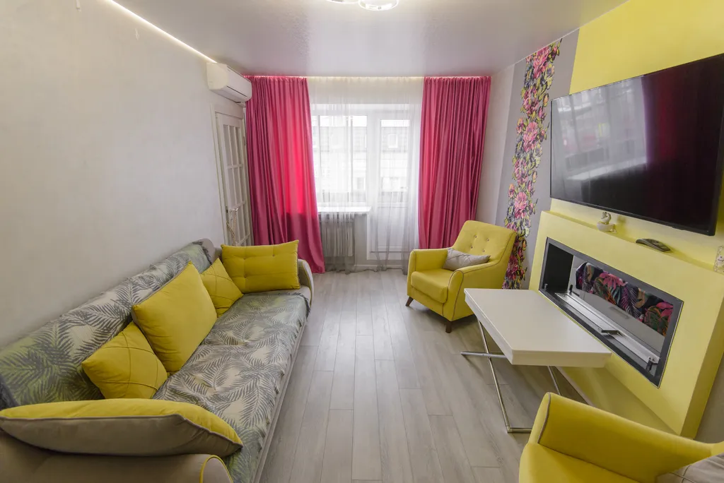 Комфортабельная и стильная трехкомнатная квартира