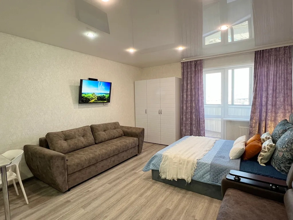 Студия в центре с видом на город, не берем оплату за финальную уборку