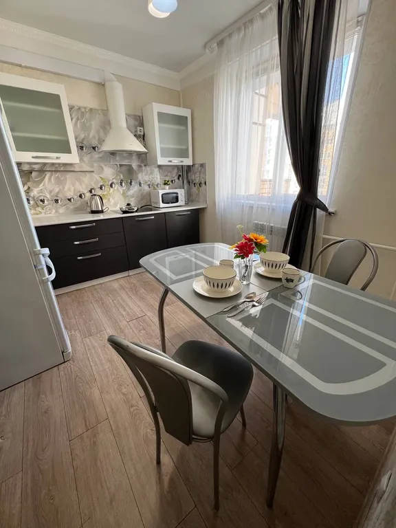 Квартира с красивым видом из окна и новым ремонтом