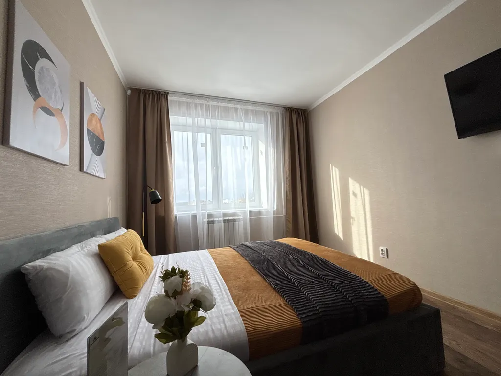 Комфортабельная семейная евродвушка в центре до 6 гостей