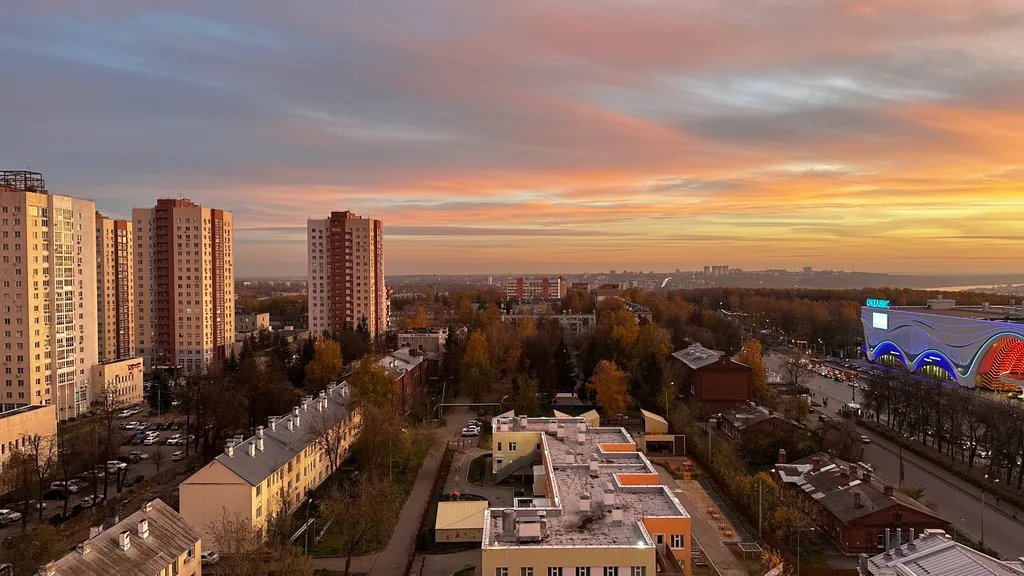 Квартира Аквапарк, ТЦ Океанис, просторная квартира с видом на город — Нижний Новгород