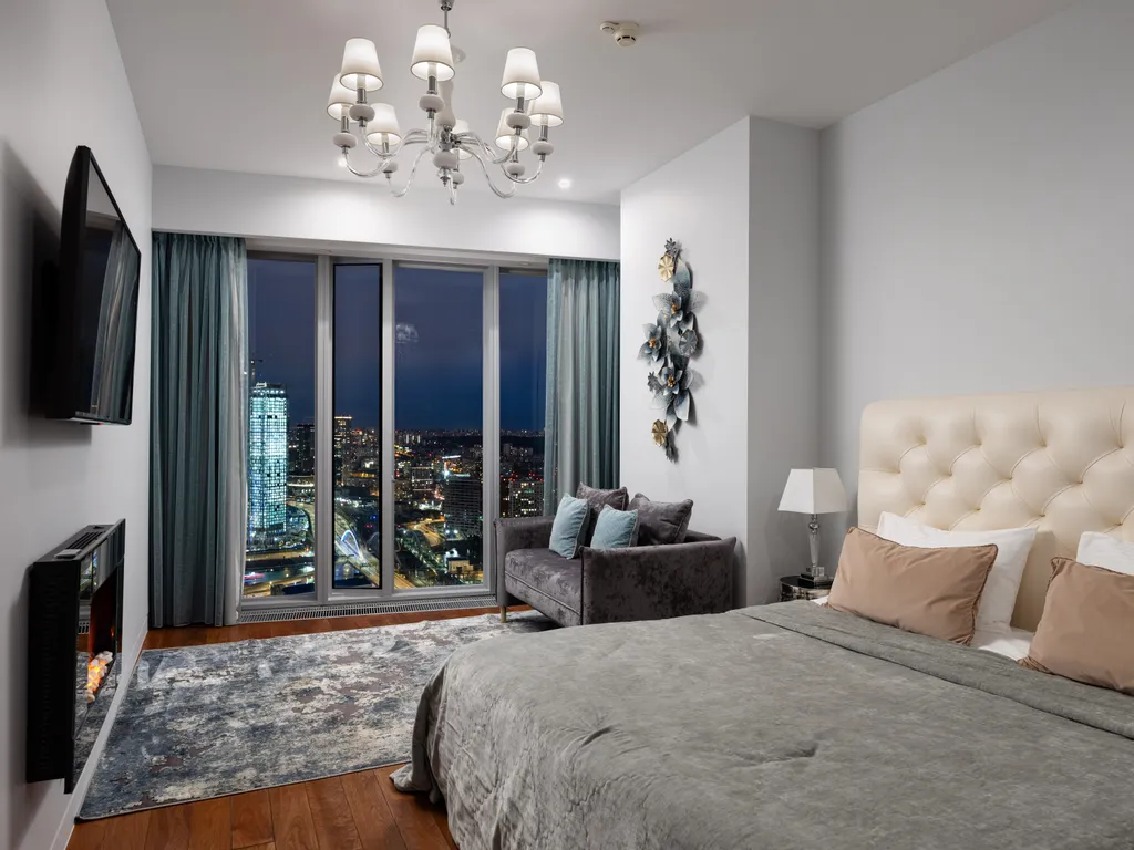 Красивый апартамент в башне ОКО Москва-сити с видом на город