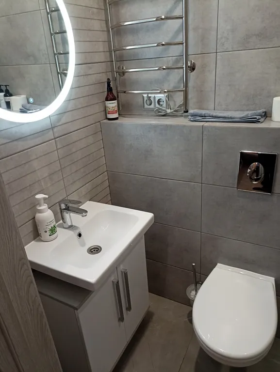 Уютная студия с теплыми полами