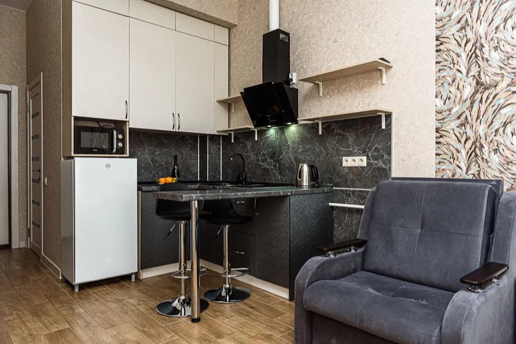 Квартира Квартира Студия с террасой и видом на море в ЖК Черноморский-2 — Геленджик