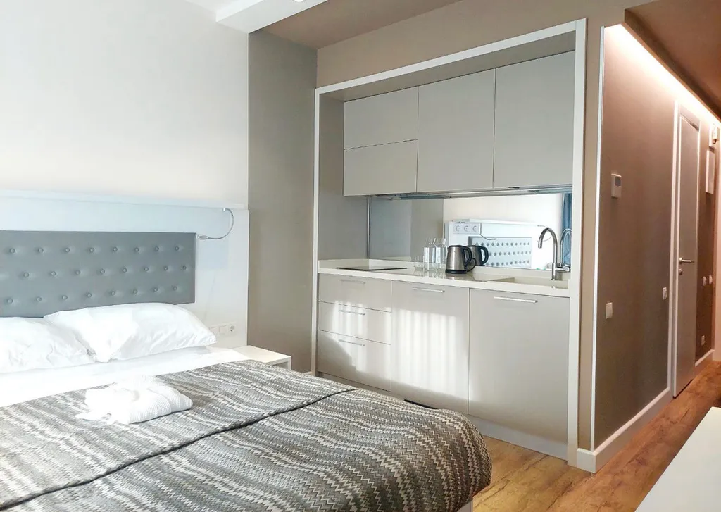 Квартира Квартира Апартамент с видом на первой линии моря в 5* Апарт-отеле — Батуми