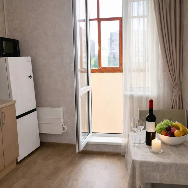 Светлая чистая квартира с хорошим видом