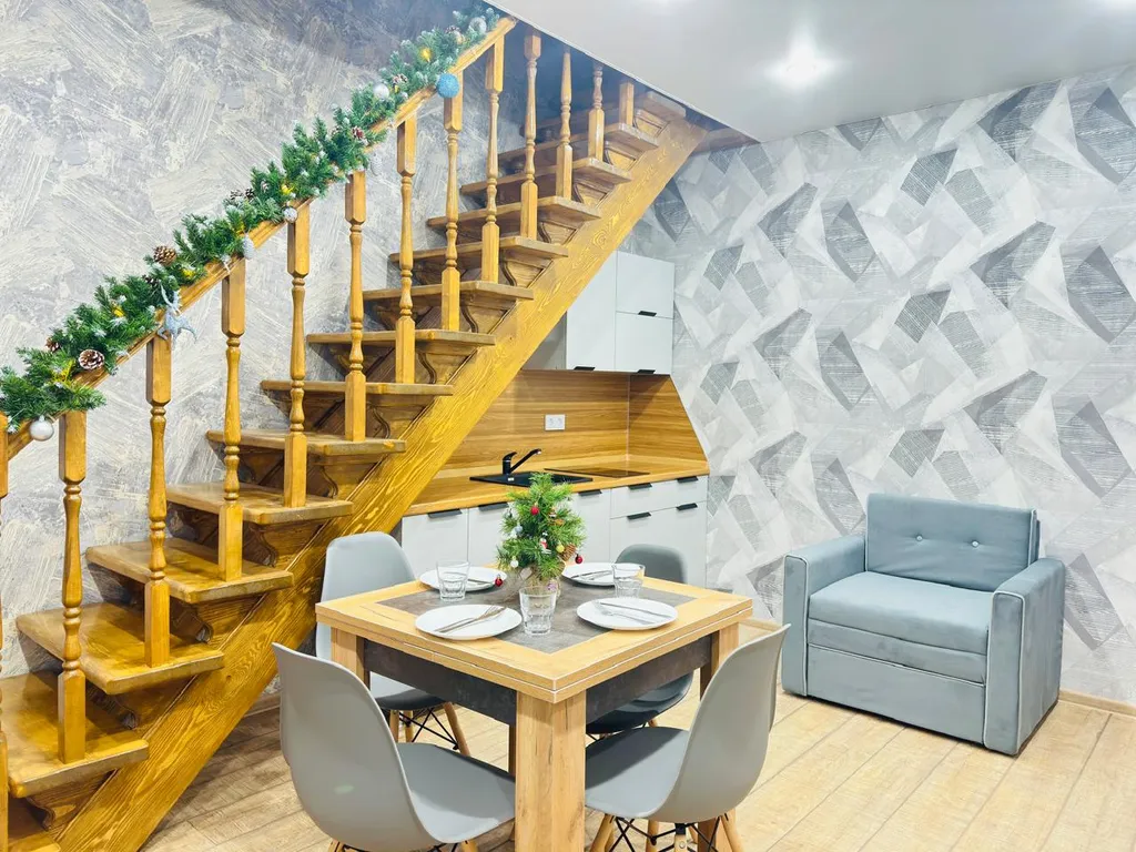 Апартаменты двухуровневые двухкомнатные с кухней (апарт 3)