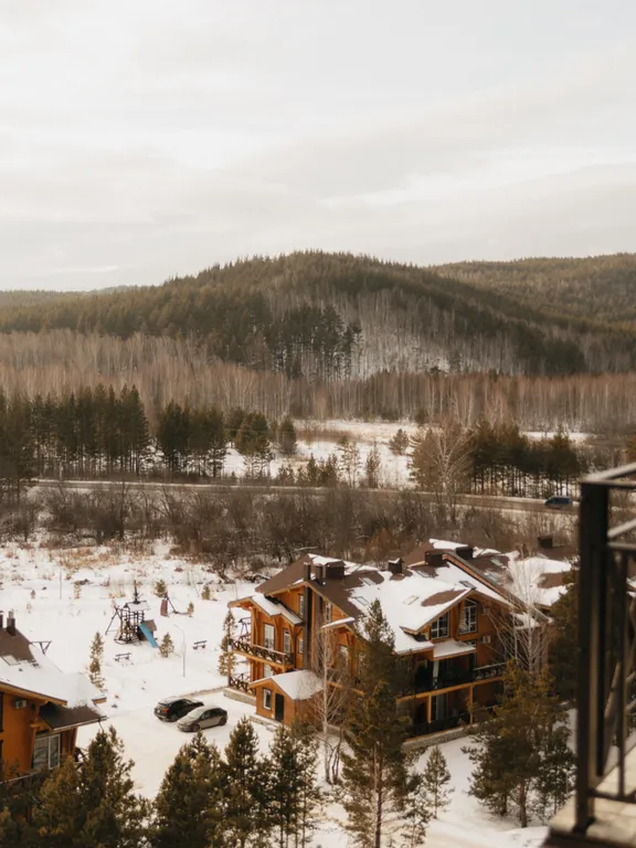 С потрясающим видом с 8 этажа, наслаждайся видом не вставая с кровати