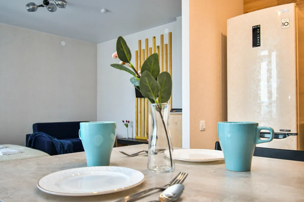 Квартира Квартира Прекрасная студия с лаунж зоной на балконе и шикарным видом — Красноярск