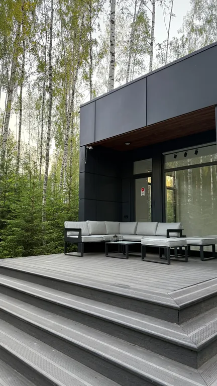 Коттедж Панорамный дом в окружении леса с сауной и чаном — Семеновское