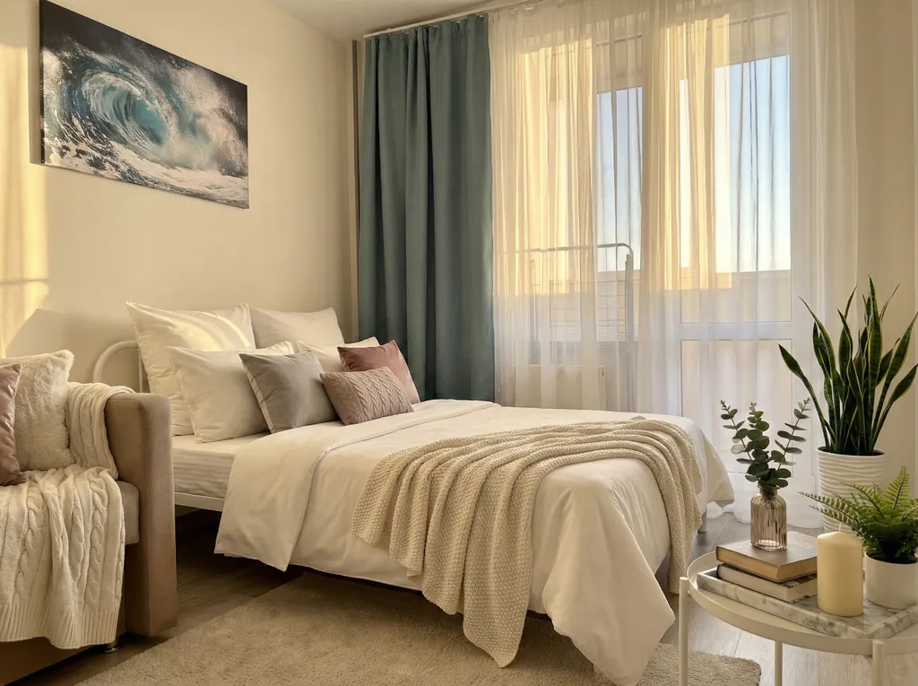 Уютная студия в экологически-чистом районе рядом с М4