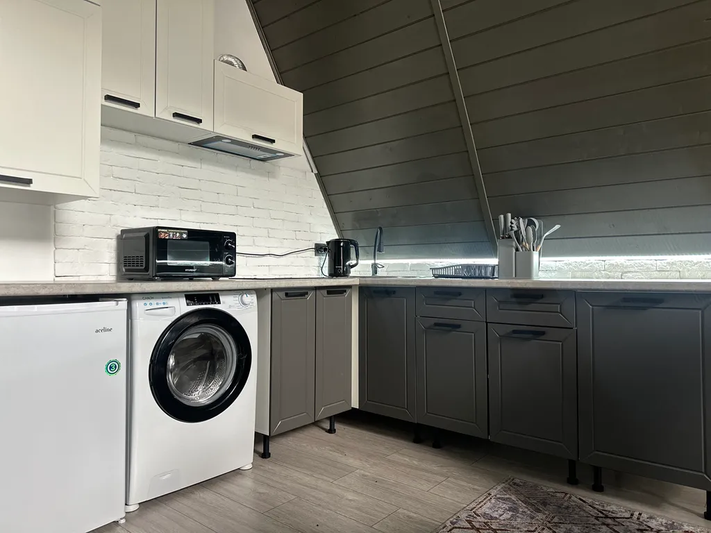 А-фрейм с видом на горы