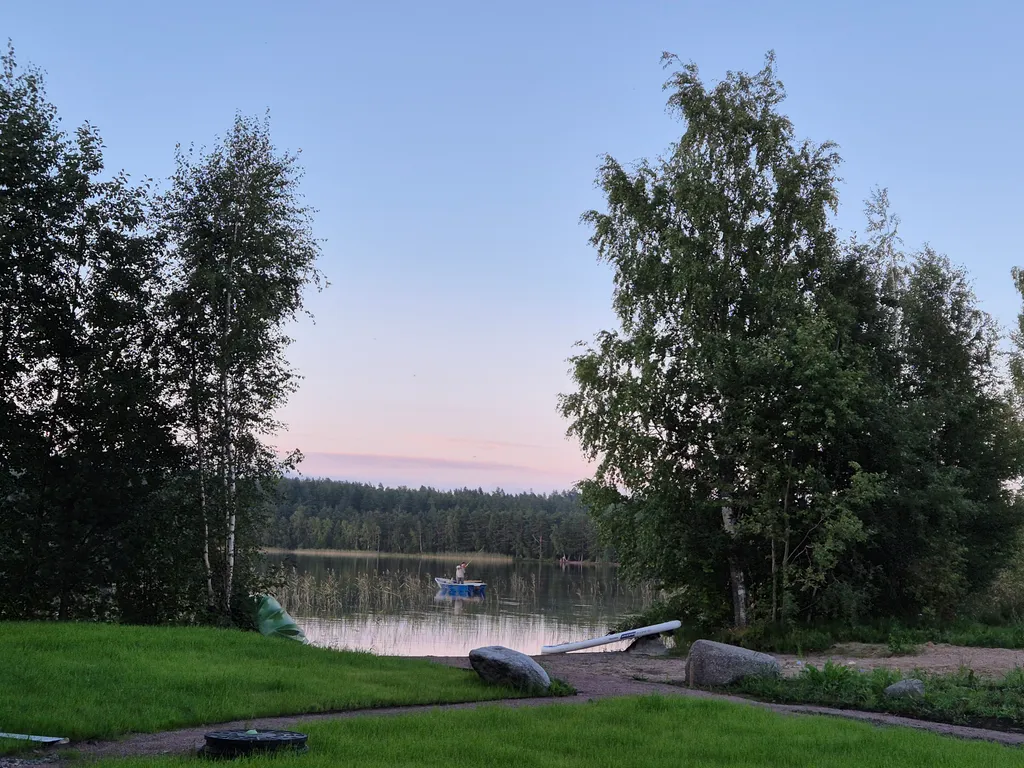Коттедж Уютнейший дом с роскошным видом на озеро и пляжем.Карелия совсем рядом — Ларионово
