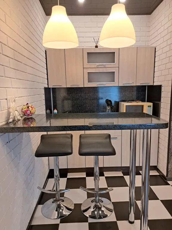 Студия с кондиционером на 14 этаже с видом на стадион