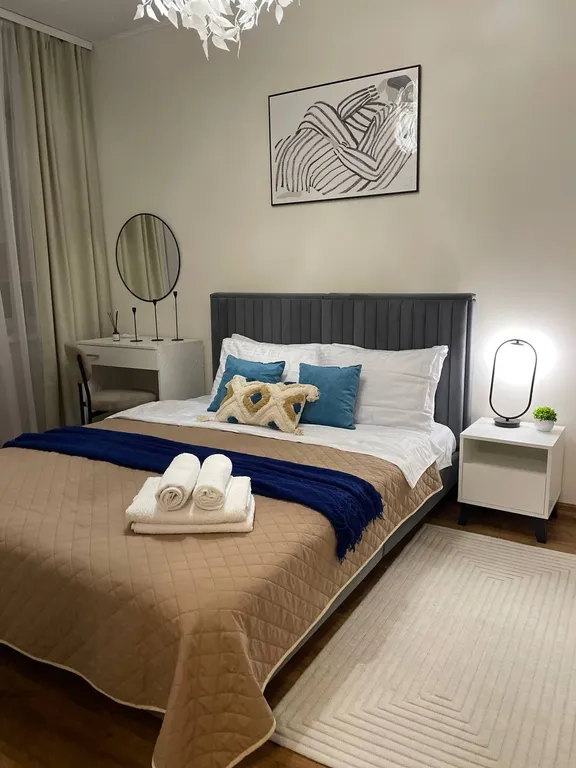 Комфортабельная квартира с двуспальной кроватью в Люберцах — аренда посуточно в Люберцы