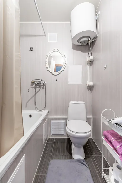 Уютная светлая студия с видом на набережную