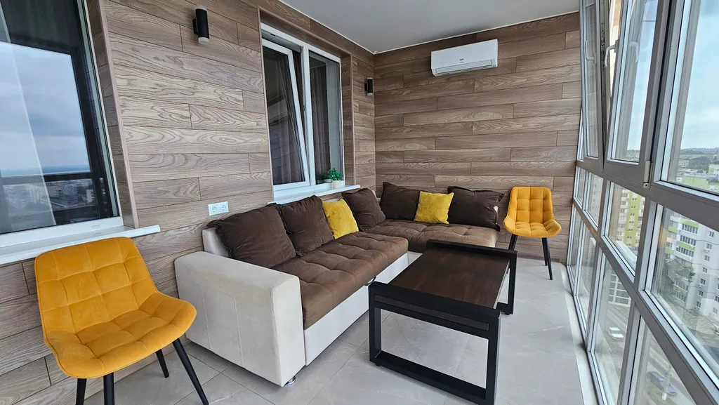 Элитная Квартира Евродвушка с террасой и красивым панорамным видом