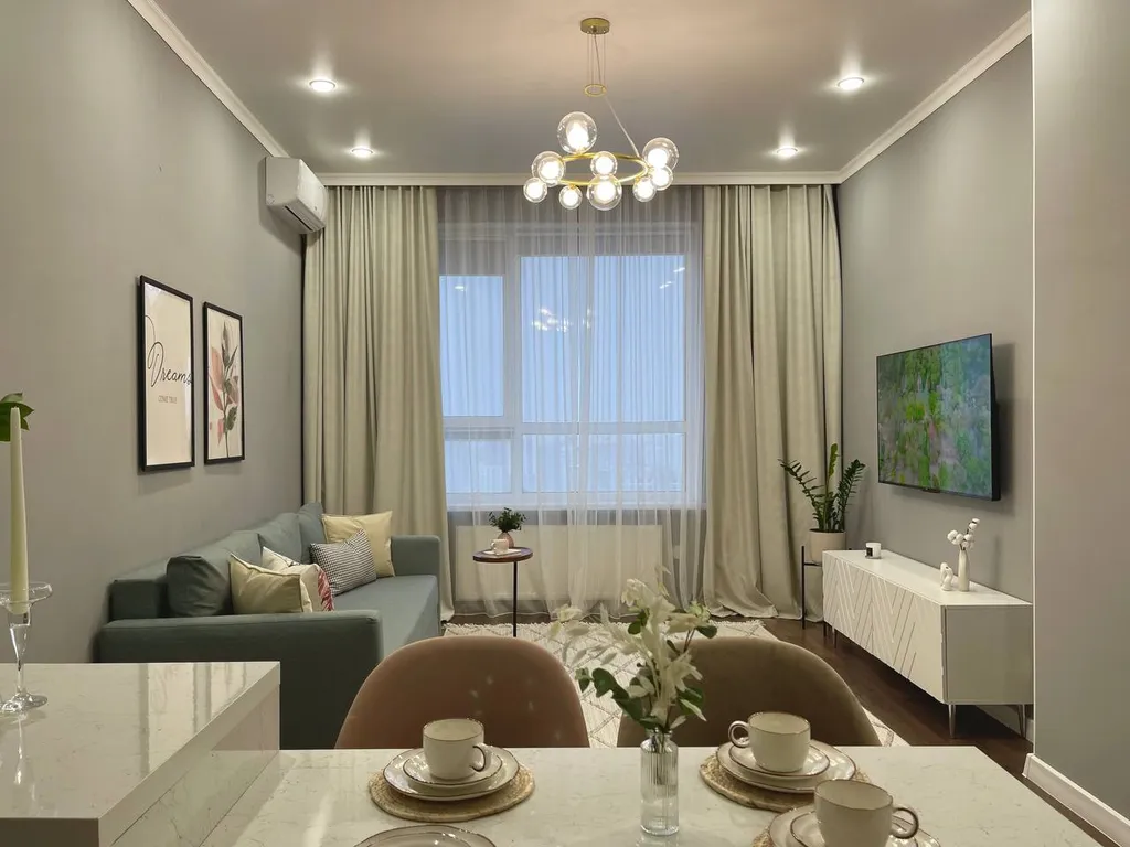 Стильная  квартира евродвушка в ЖК GreenLine Terra