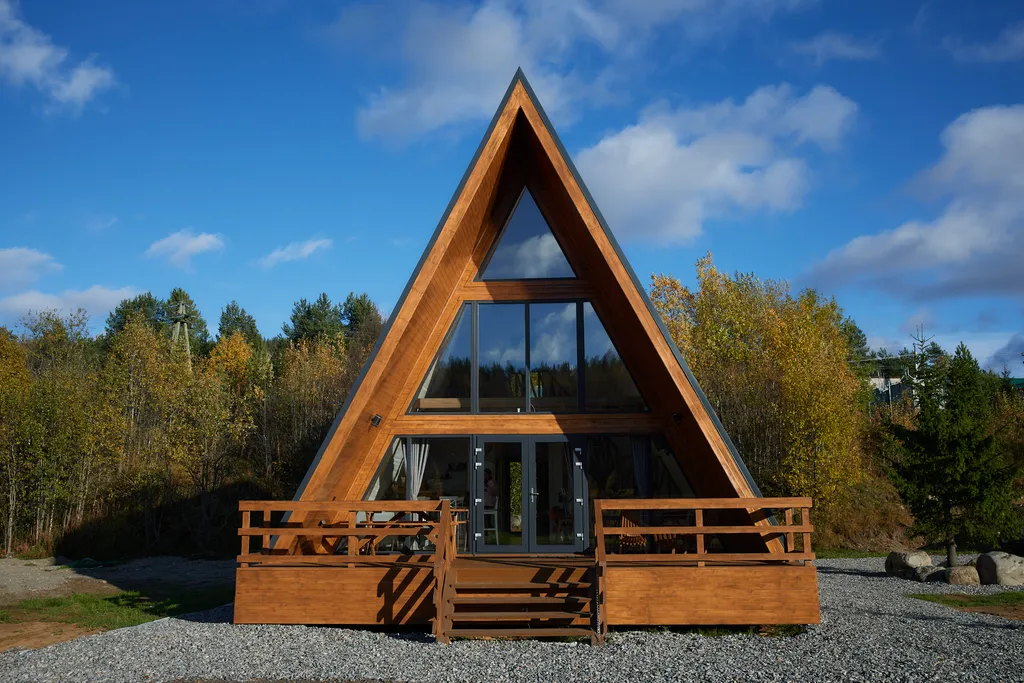 Большой дом для отдыха на берегу реки Кола