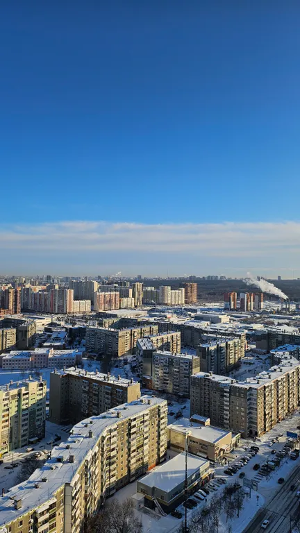 Комфорт с видом на ла трактор, вид на город с 26 этажа