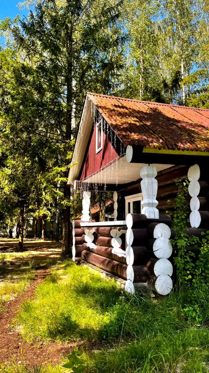 Коттедж Уютный бревенчатый дом и баня, на одном участке — аренда посуточно в Кировск (Ленинградская область)