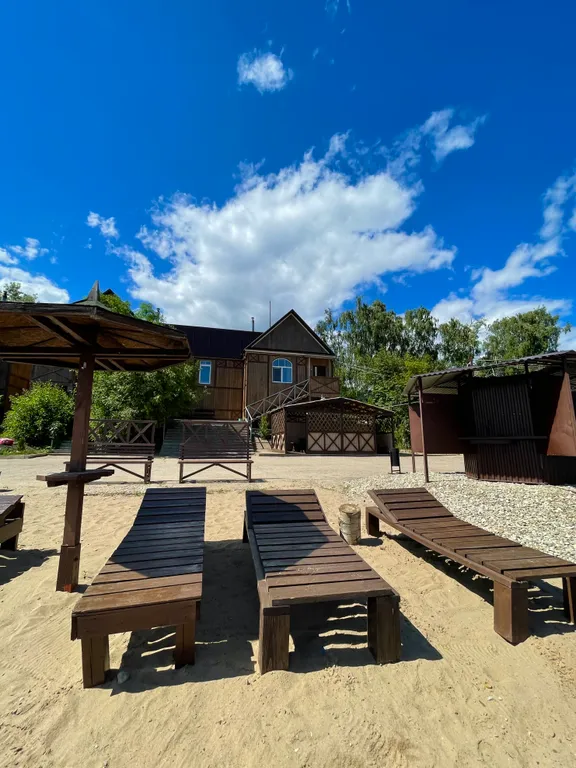 Уютный коттедж с мангалом и видом на Волгу