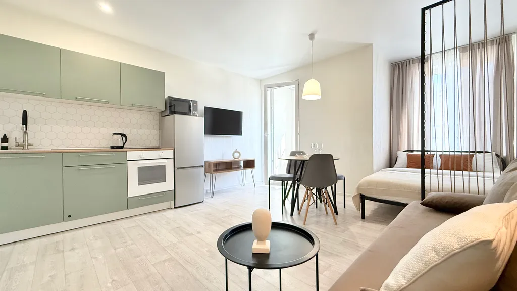 Квартира Квартира Hugge Place | Уютная студия у Аквапарка с Wi-Fi — Новосибирск