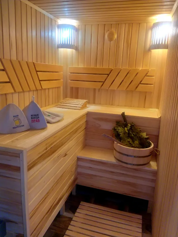 Дом с бассейном, чаном и баней для большой семьи