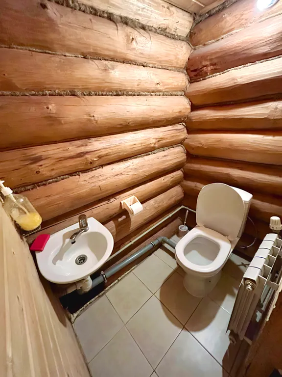 Бревенчатый дом в центре с баней и мангалом