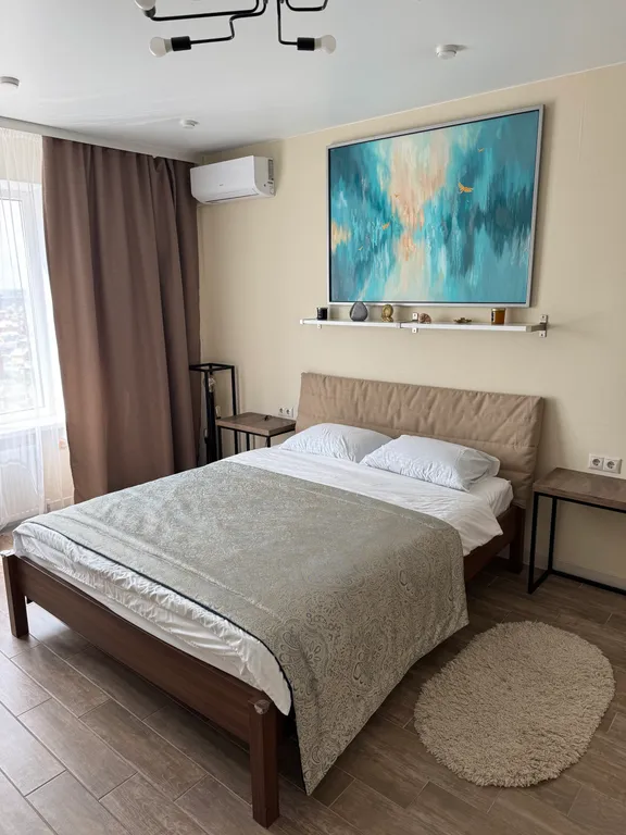 Просторная современная квартира в центре с шикарным видом на город