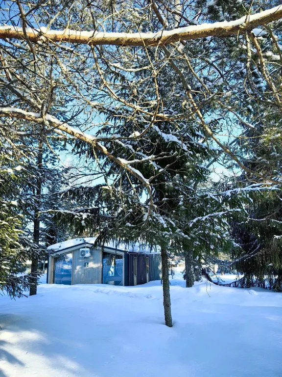 Коттедж Коттедж с купелью — Стеклянный